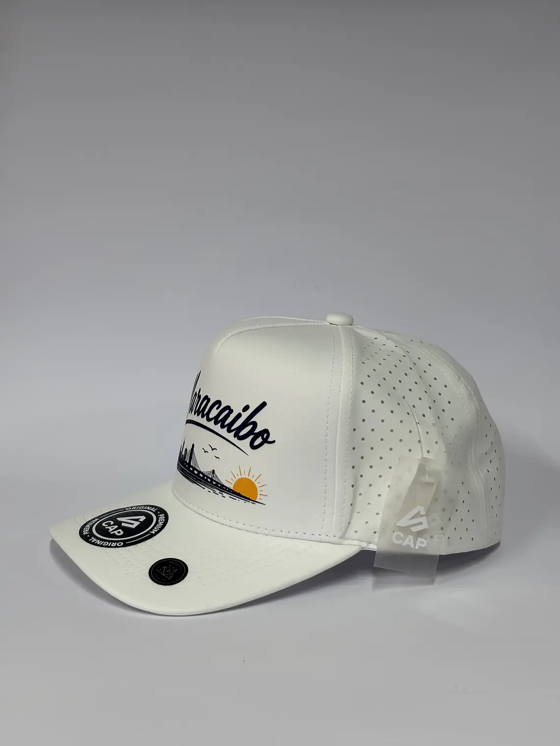 Gorra de lona 5p láser - Blanco / Maracaibo  3