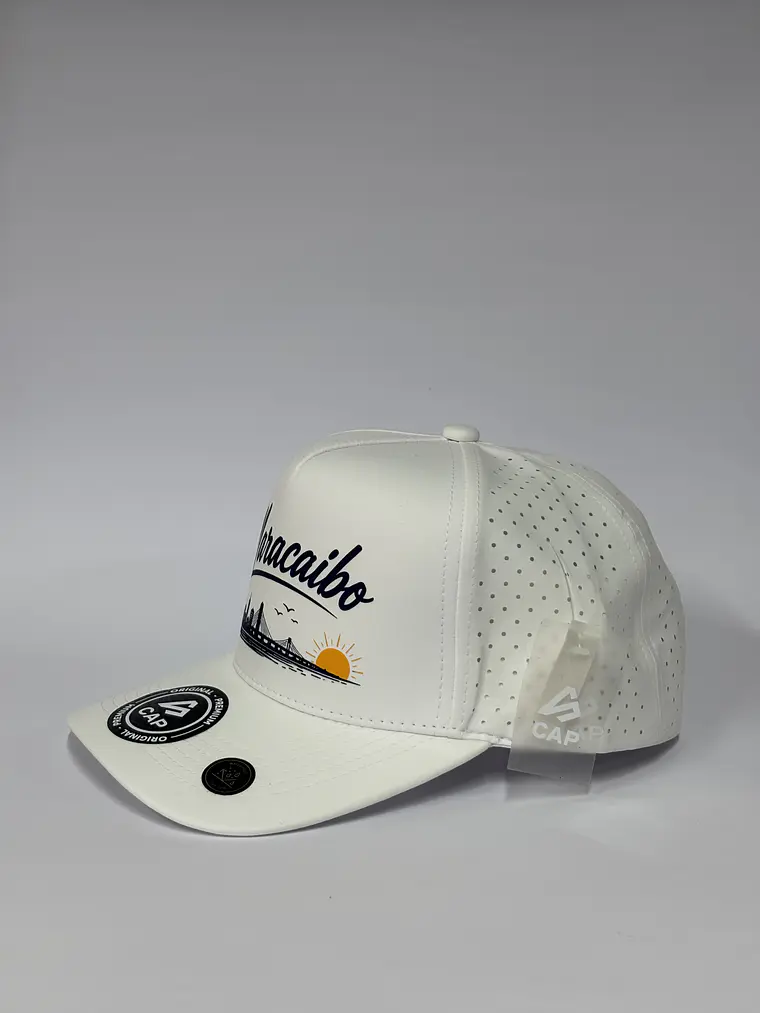 Gorra de lona 5p láser - Blanco / Maracaibo  3