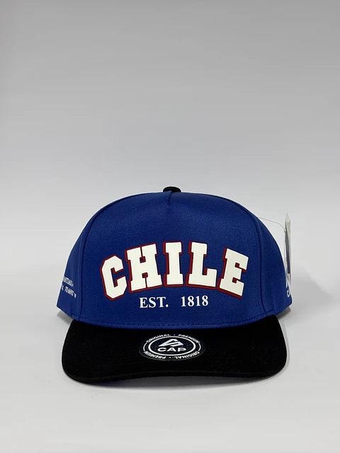 Gorra de lona 6p - Azul x Negro / Chile 🇨🇱 18
