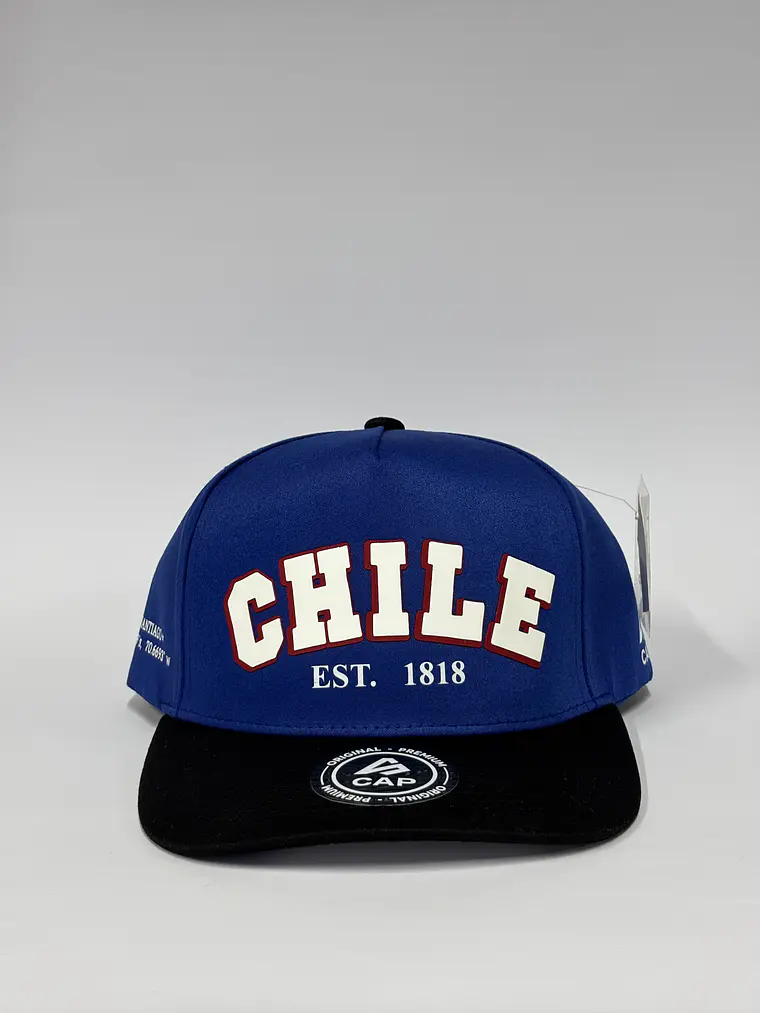Gorra de lona 6p - Azul x Negro / Chile 🇨🇱 18 1