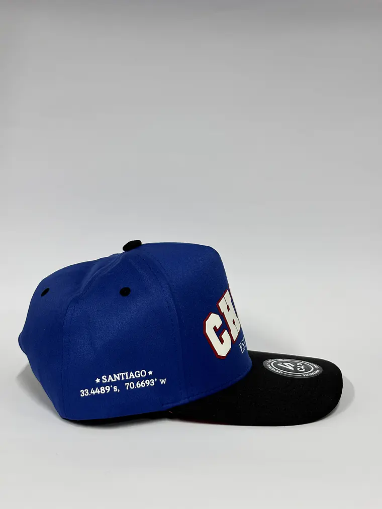Gorra de lona 6p - Azul x Negro / Chile 🇨🇱 18 4