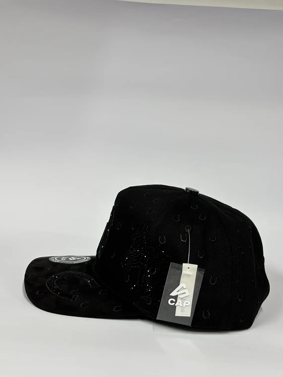 Gorra de lona 5p - Negro / herradura de caballo  3