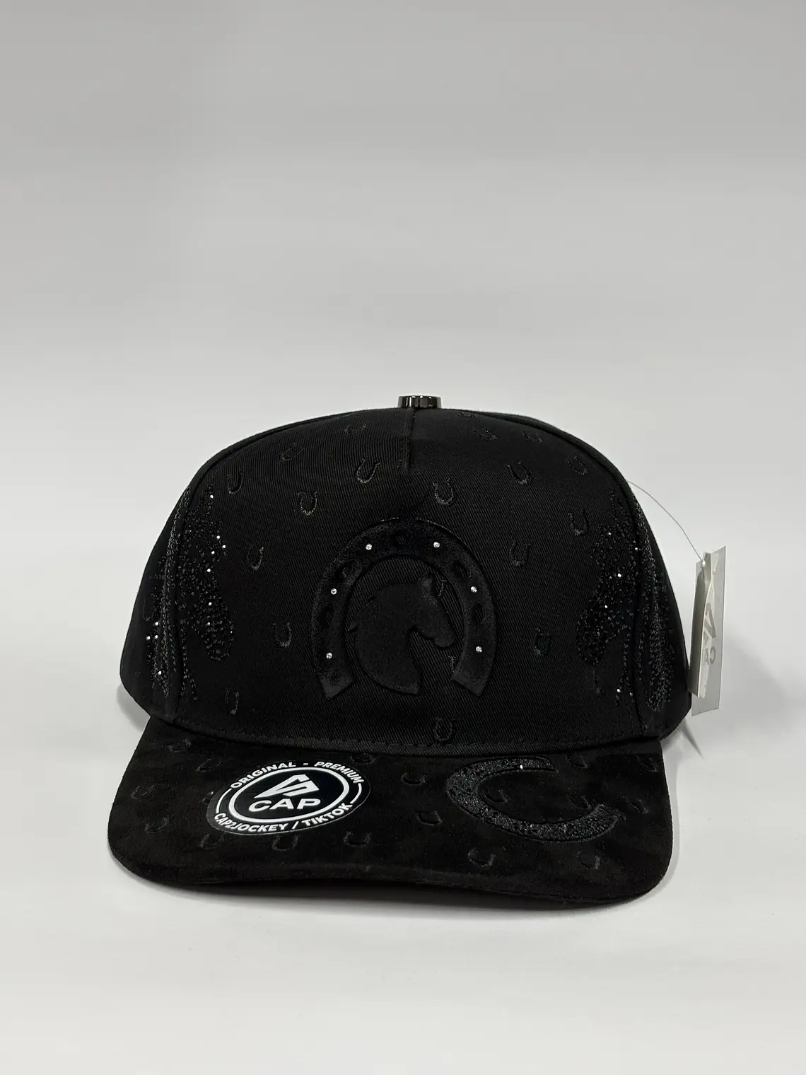 Gorra de lona 5p - Negro / herradura de caballo  1