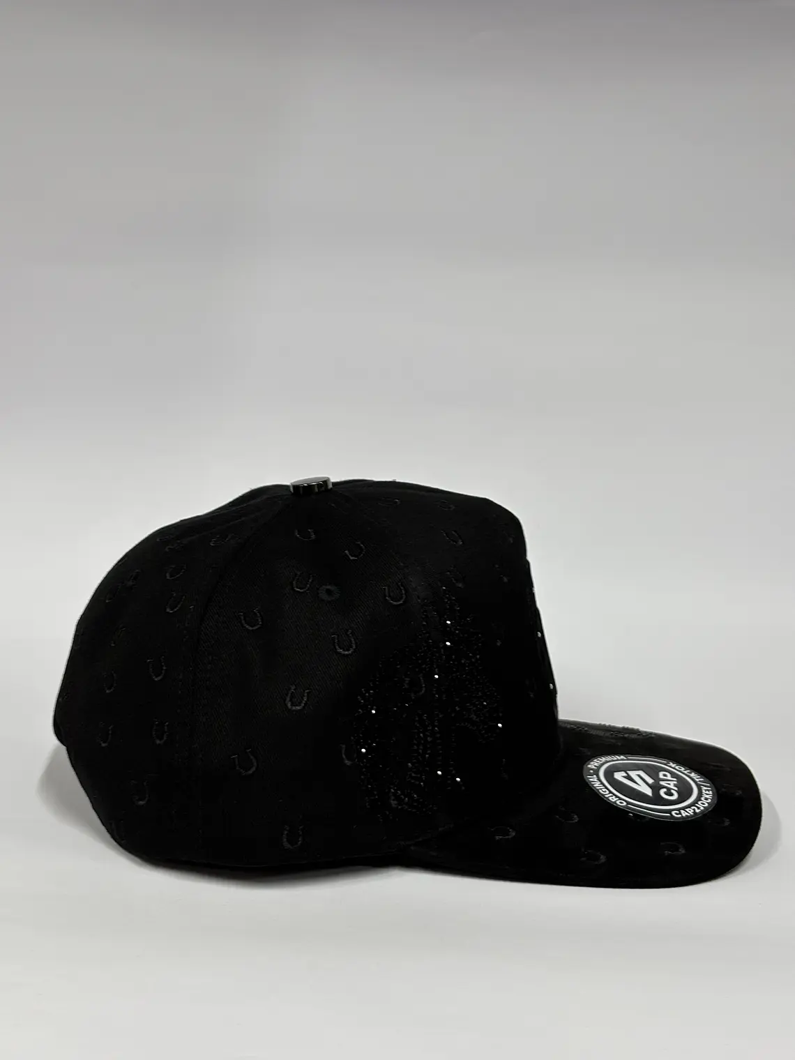 Gorra de lona 5p - Negro / herradura de caballo  2
