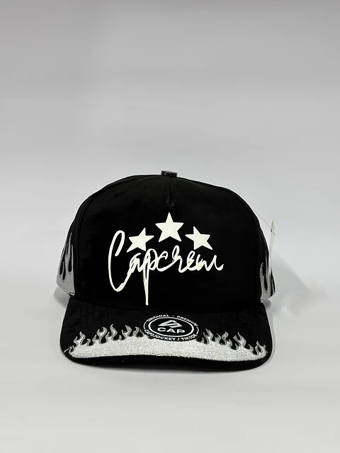 Gorra de gamuza 5p - Negro / Capcrew Star 
