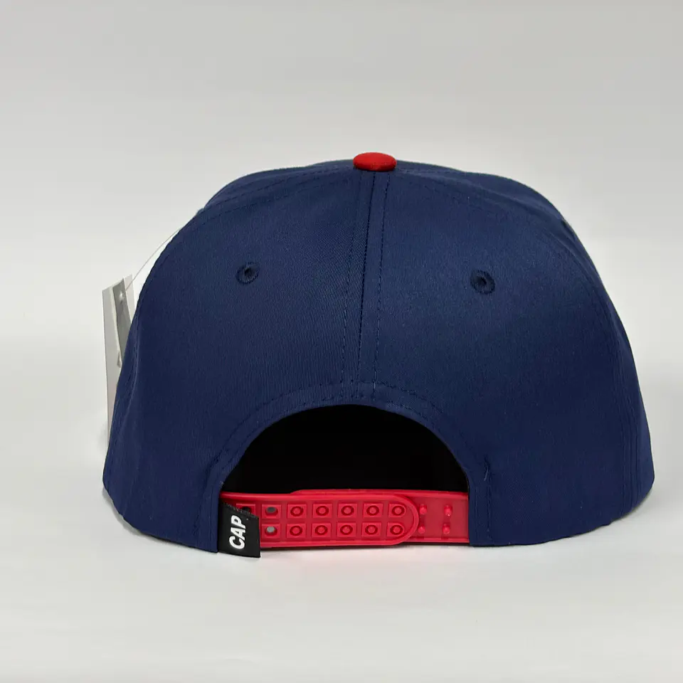 Gorra plana 6p lona - Azul M x Rojo / Tiburones de la guaira  3