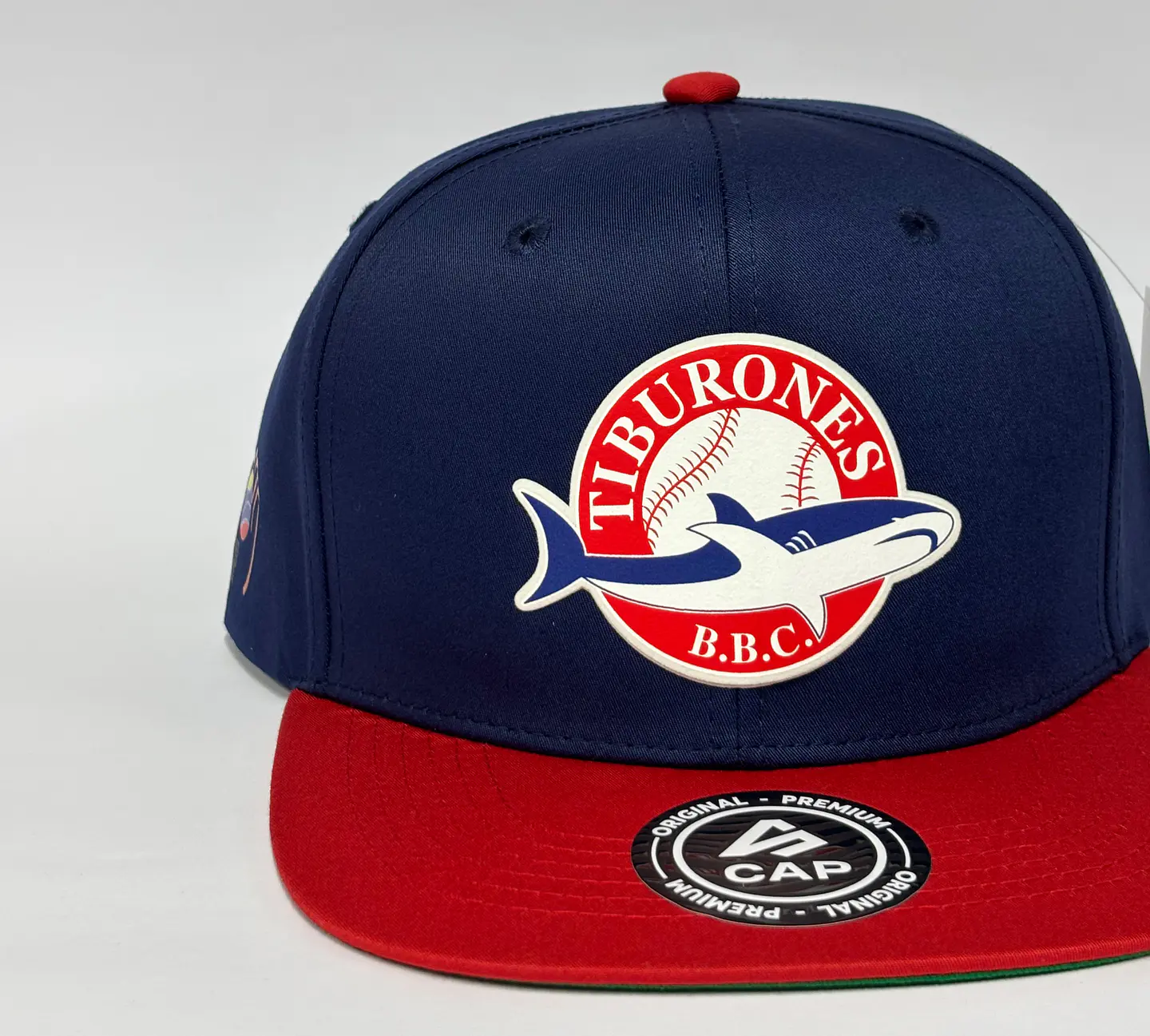 Gorra plana 6p lona - Azul M x Rojo / Tiburones de la guaira  4