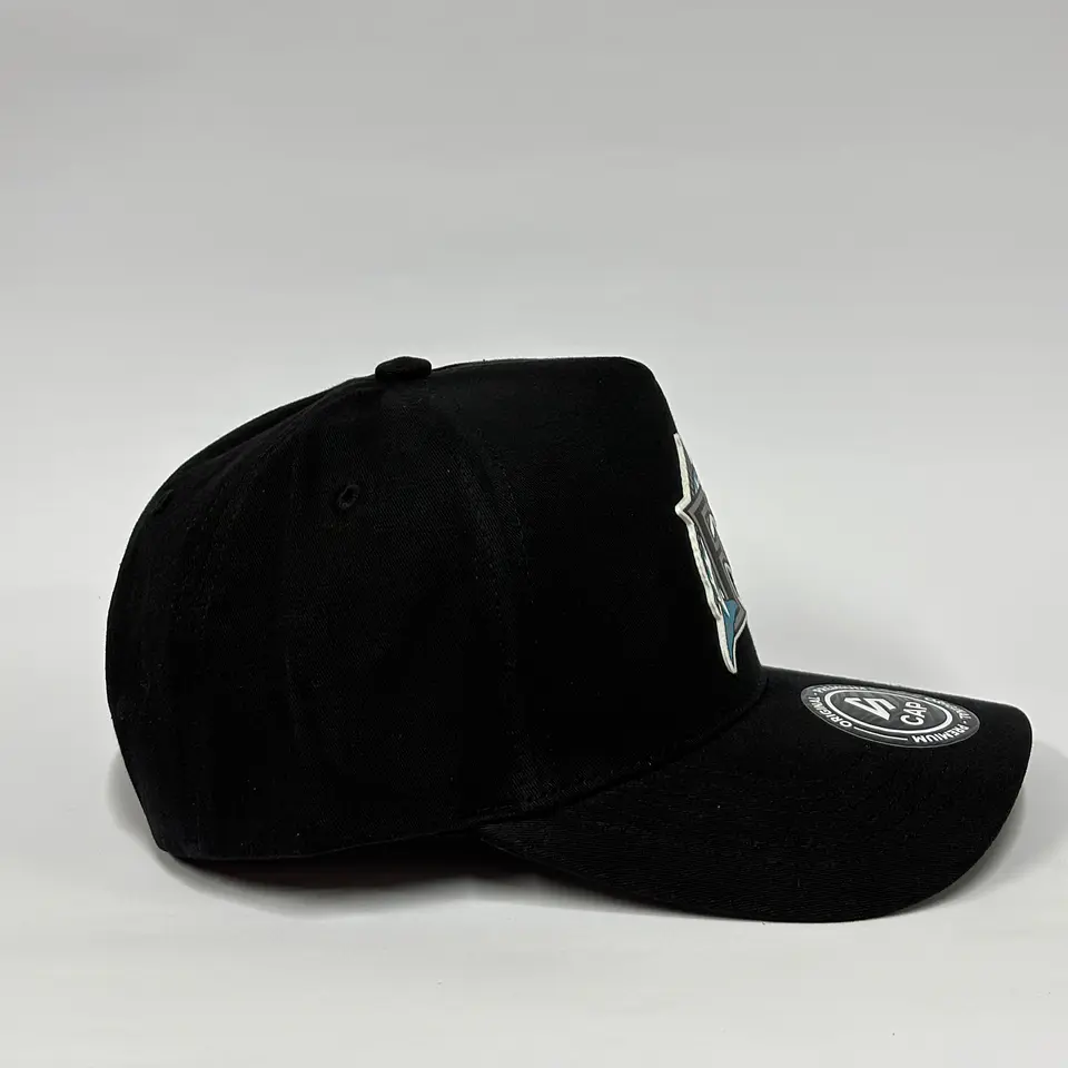 Gorra de lona 5p - Negro / Miami Marlines clasic  3