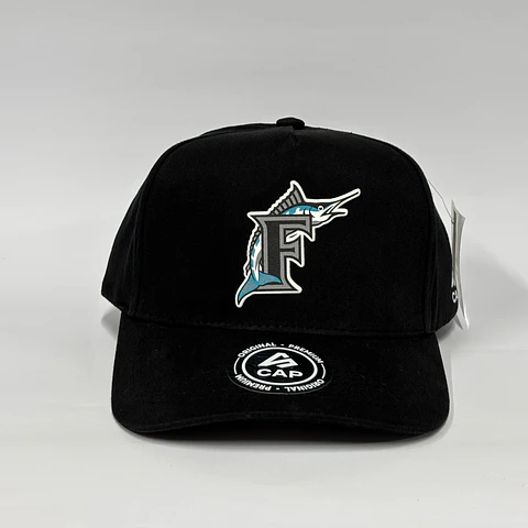 Gorra de lona 5p - Negro / Miami Marlines clasic 