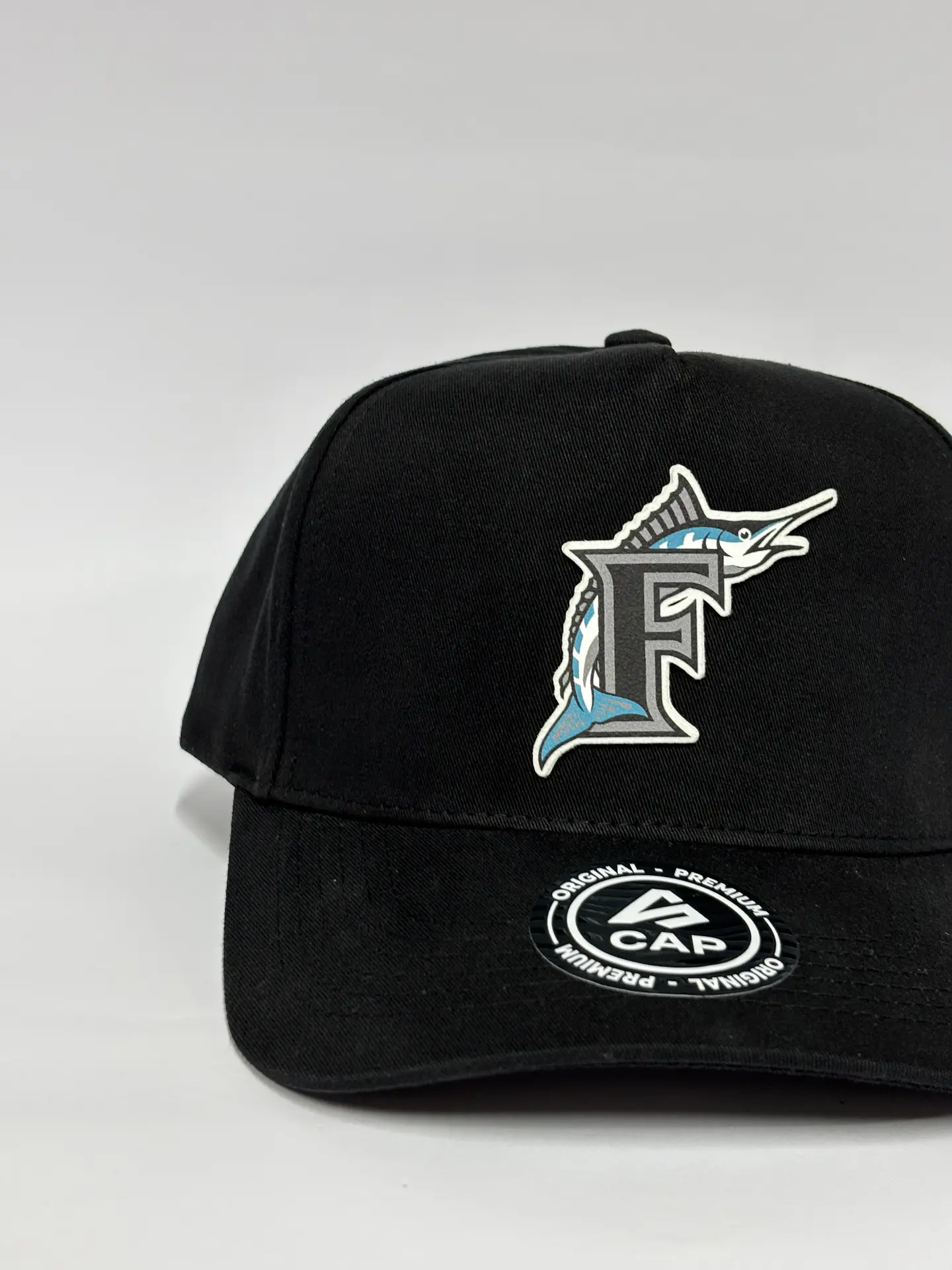 Gorra de lona 5p - Negro / Miami Marlines clasic  4