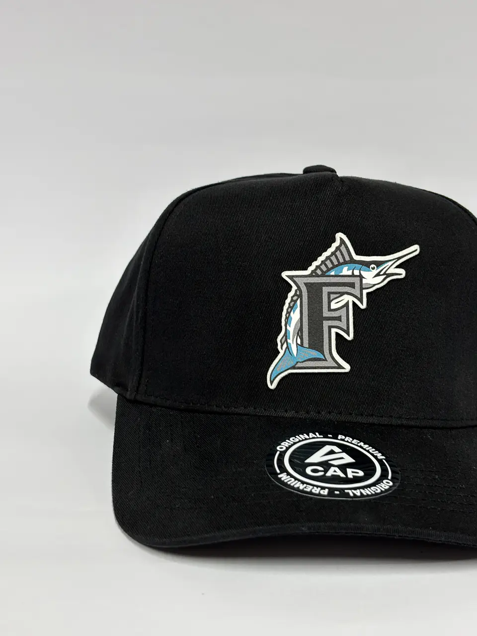 Gorra de lona 5p - Negro / Miami Marlines clasic  4