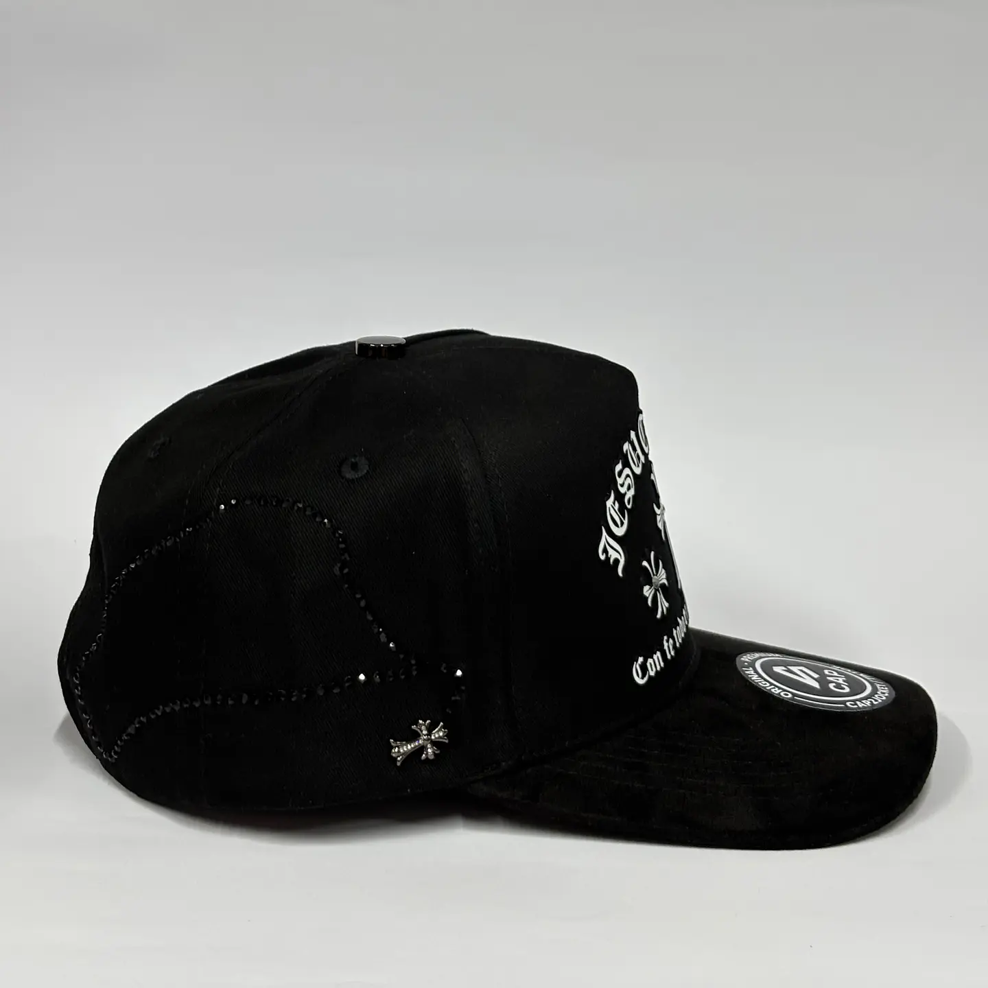 Gorra de lona 5p - Negro / Jesucristo  2