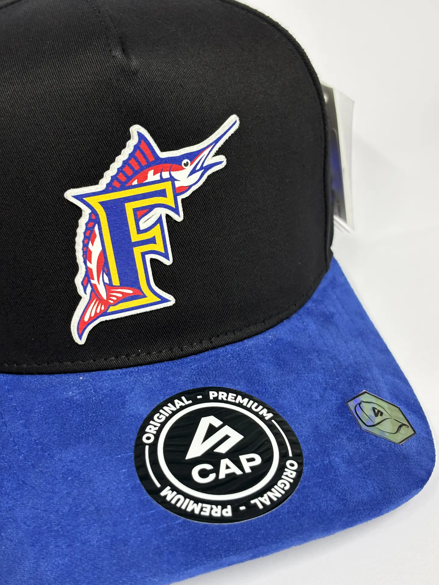 Gorra de lona 5p - Negro x Azul R / Marlines E - Venezolanidad  5