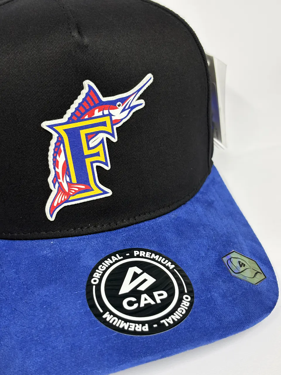 Gorra de lona 5p - Negro x Azul R / Marlines E - Venezolanidad  5