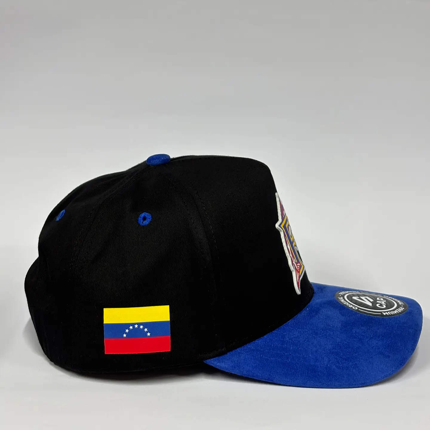Gorra de lona 5p - Negro x Azul R / Marlines E - Venezolanidad  2