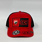 Gorra de lona 5p láser - Rojo x negro / Ducati 93 - Miniatura 1