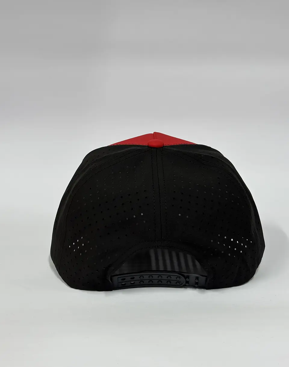 Gorra de lona 5p láser - Rojo x negro / Ducati 93 4