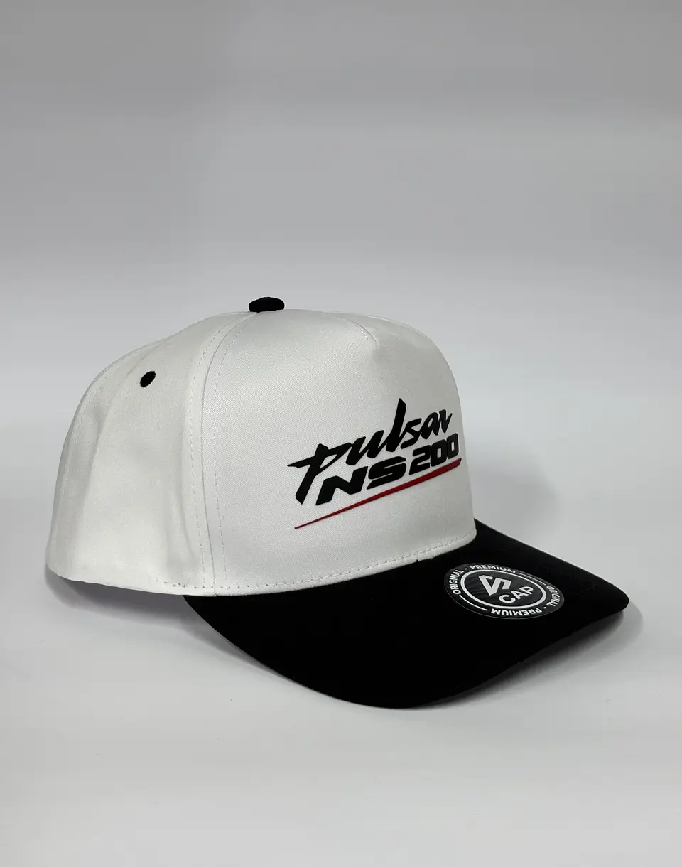 Gorra de lona 5p - Blanco x negro / Pulsar NS 200 2