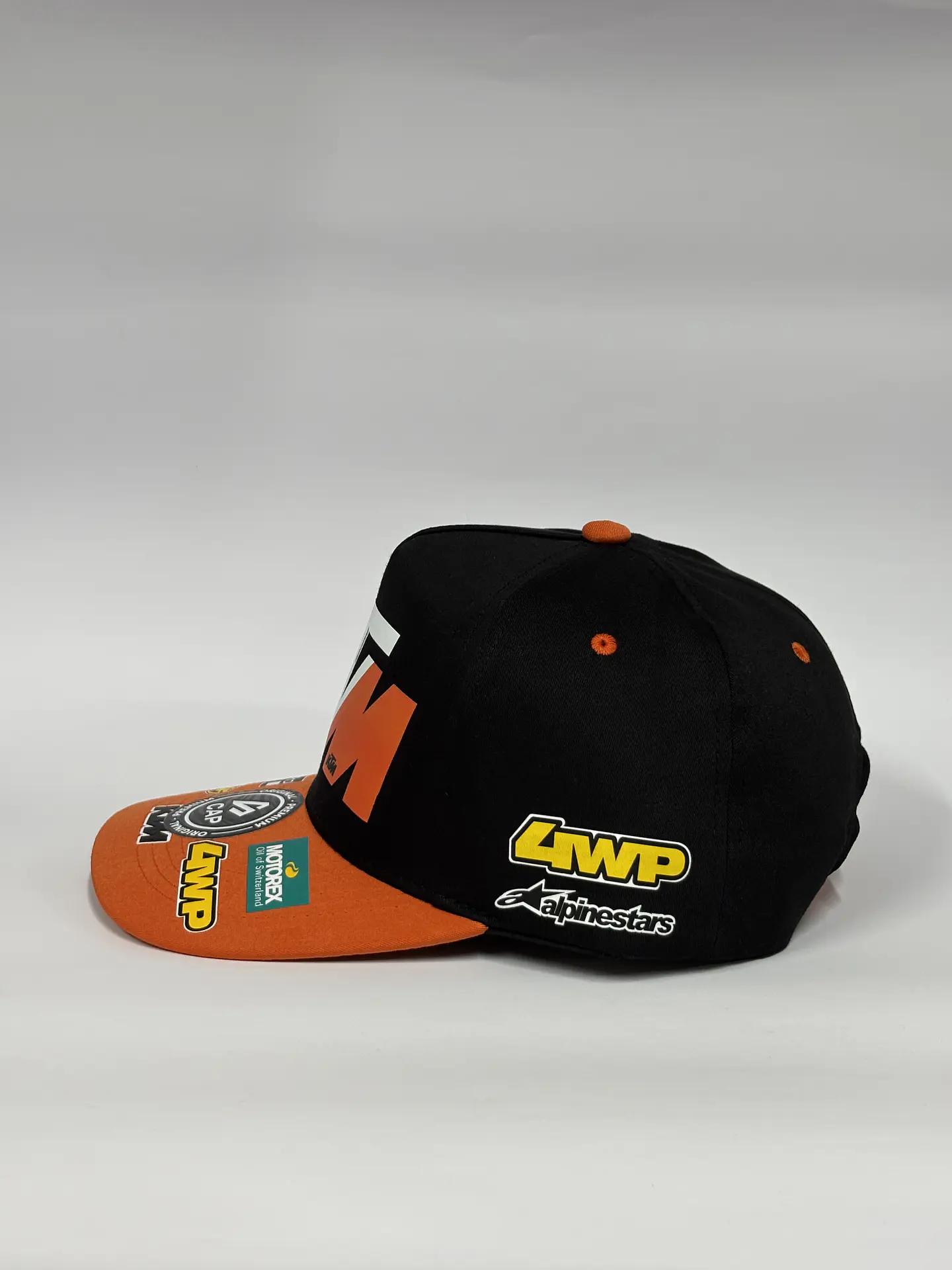 Gorra de lona 5p - Negro x Naraja / KTM clasic  4
