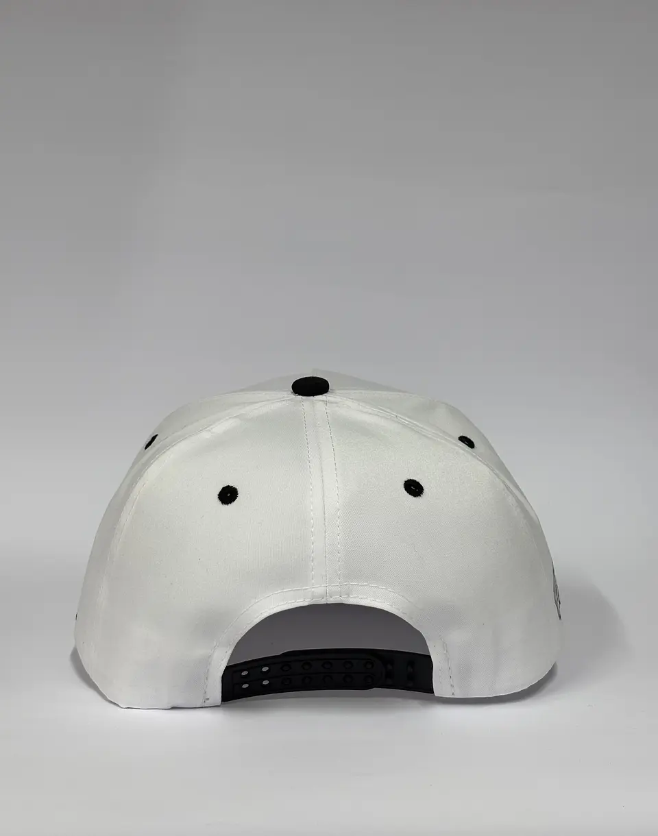 Gorra de lona 5 - Blanco x Negro - Honda panda  3