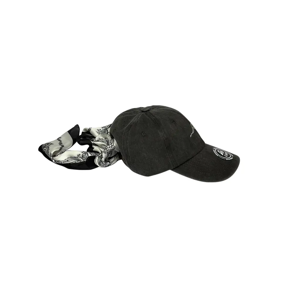 Gorra de algodón 6p - Negro / olas 🌊  2