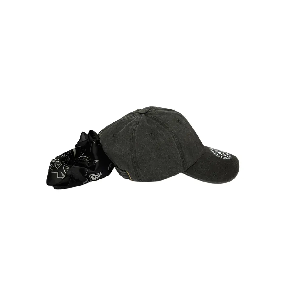 Gorra de algodón 6p - Negro / Luna  2