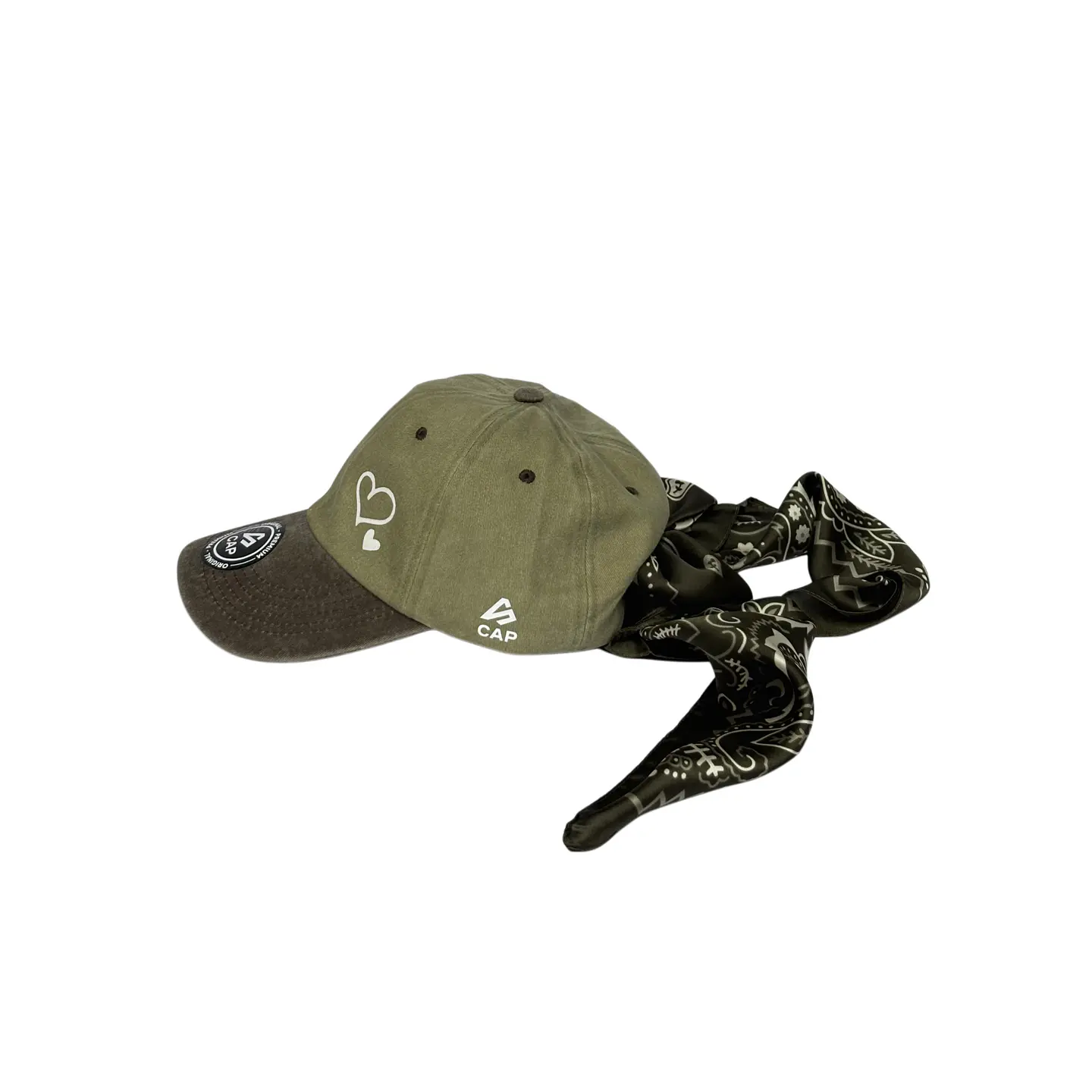 Gorra de algodón 6p - Beige x marrón / Corazónes ❤️ 2