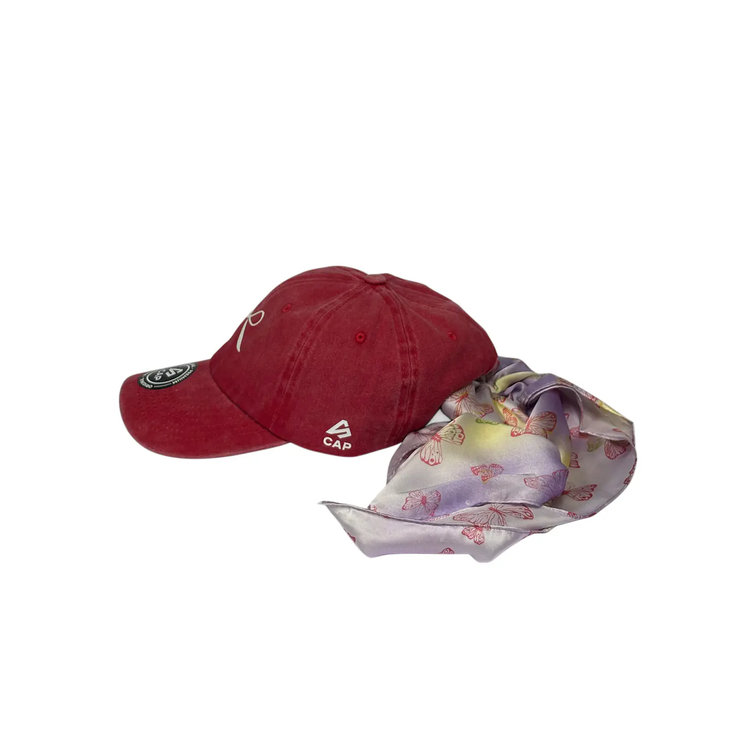 Gorra de algodón 6p - Rojo / lazos 🎀 4