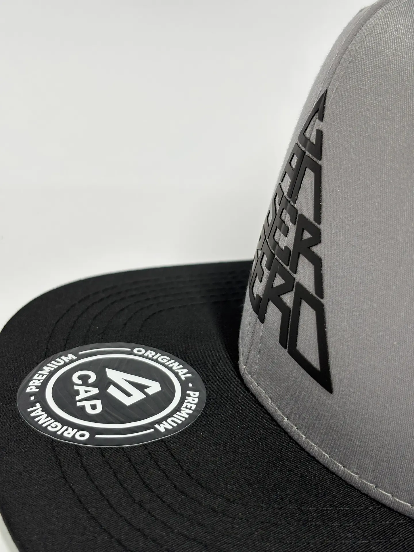 Gorra de lona 6p plana - Gris x Negro / Canserbero clasic 5
