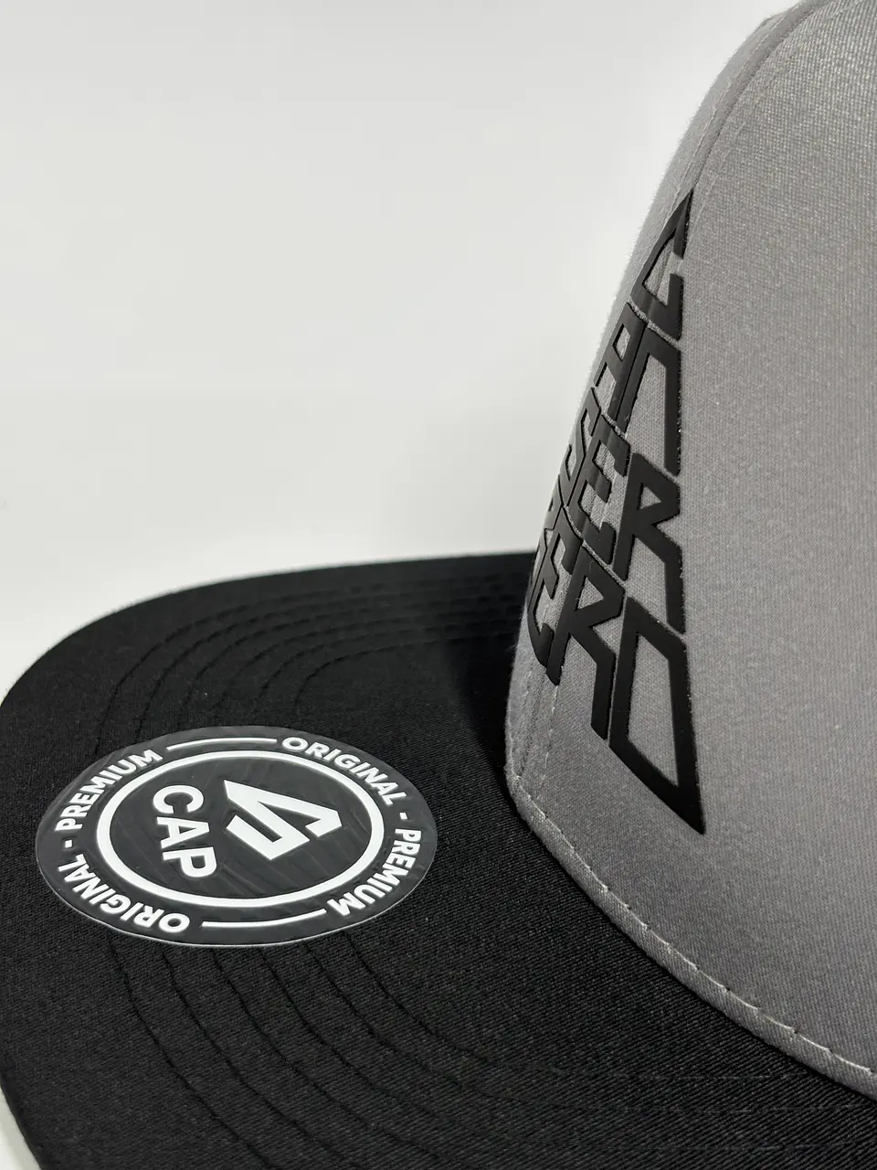 Gorra de lona 6p plana - Gris x Negro / Canserbero clasic 5
