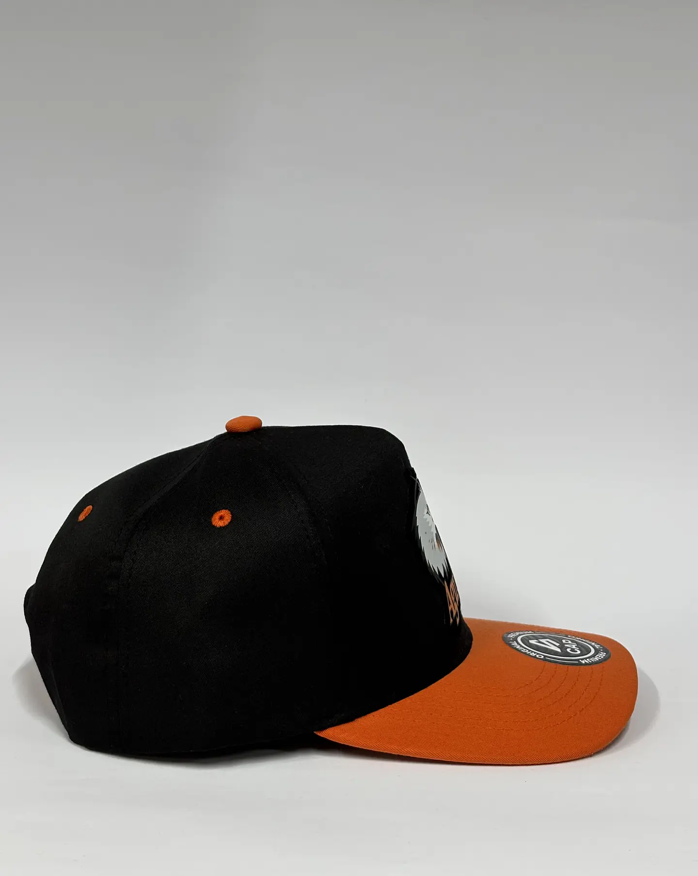 Gorra de lona 5p - Negro x Naranja / Aguilas del Zulia Black  3