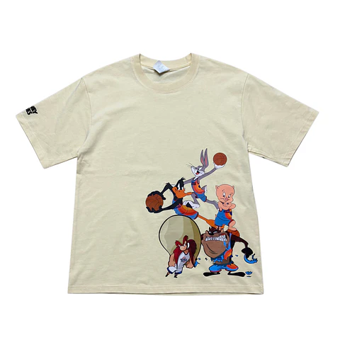 Polera oversize de algodón - Crema / Looney Tunes T