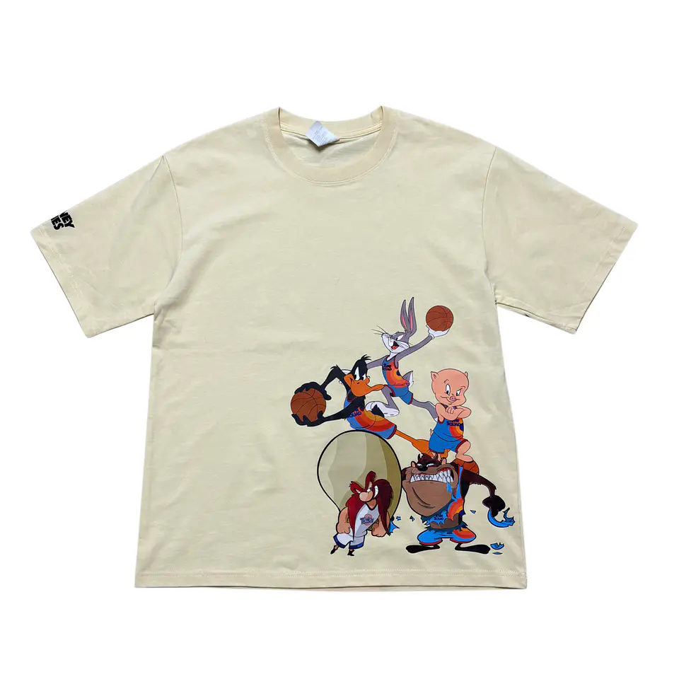 Polera oversize de algodón - Crema / Looney Tunes T 1