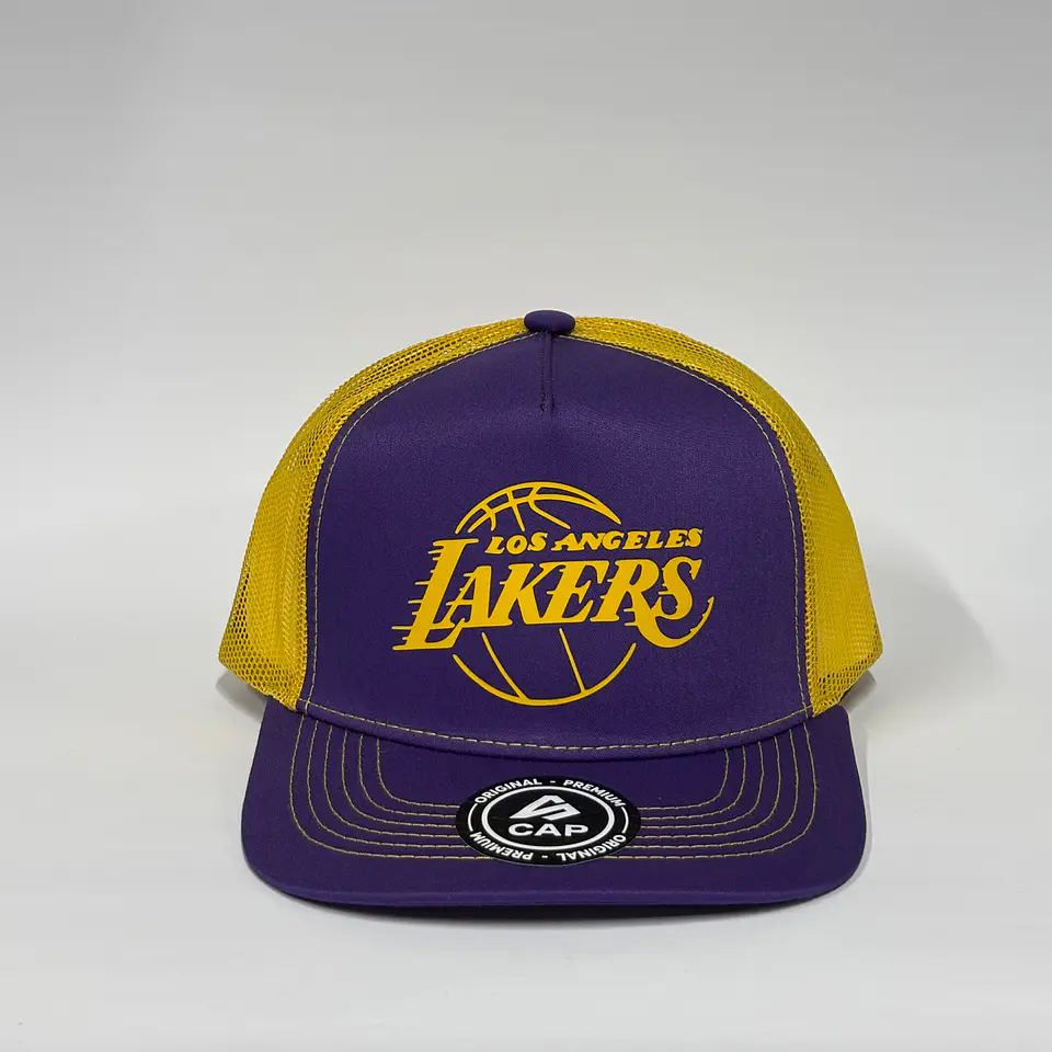Jockey de malla 5p - Morado x amarillo / Lakers L A 1