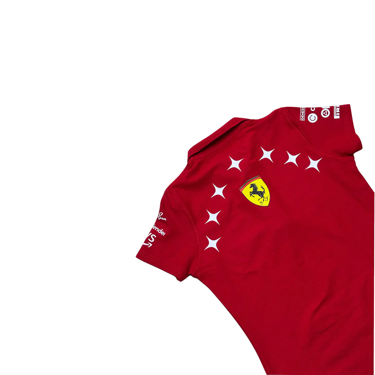 Polera pique de algodón - Rojo / Escudería Ferrari  6