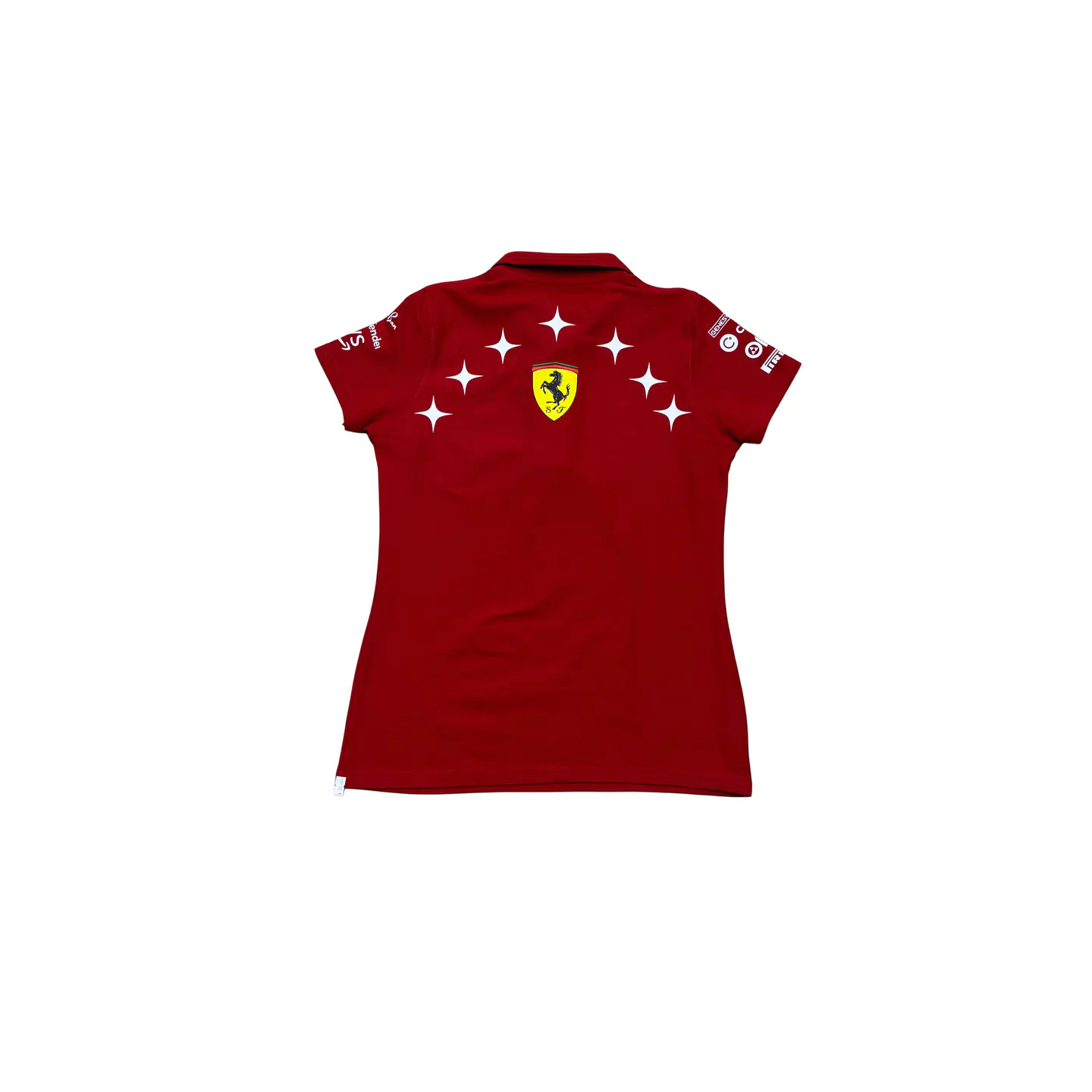 Polera pique de algodón - Rojo / Escudería Ferrari  2