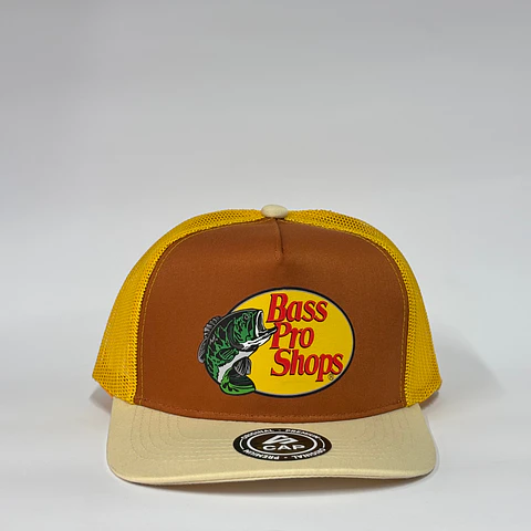 Jockey de malla 6p - Amarillo x marrón x Crema / Bass pro shops