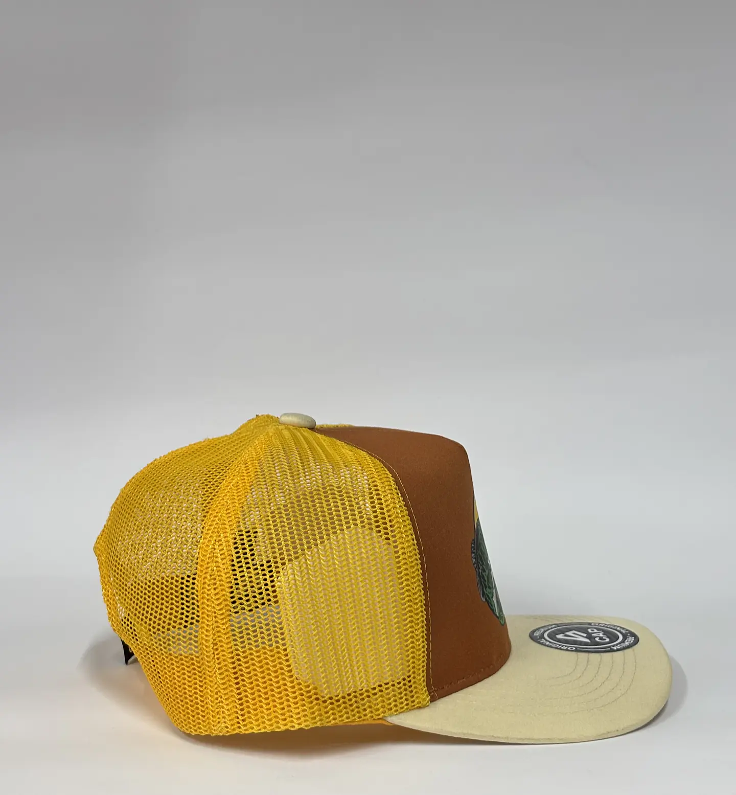 Jockey de malla 6p - Amarillo x marrón x Crema / Bass pro shops 2