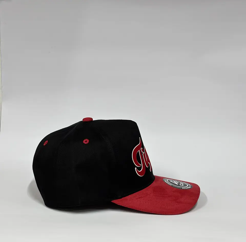 Gorra de lona 5p - Negro x rojo / Tigres de A 2