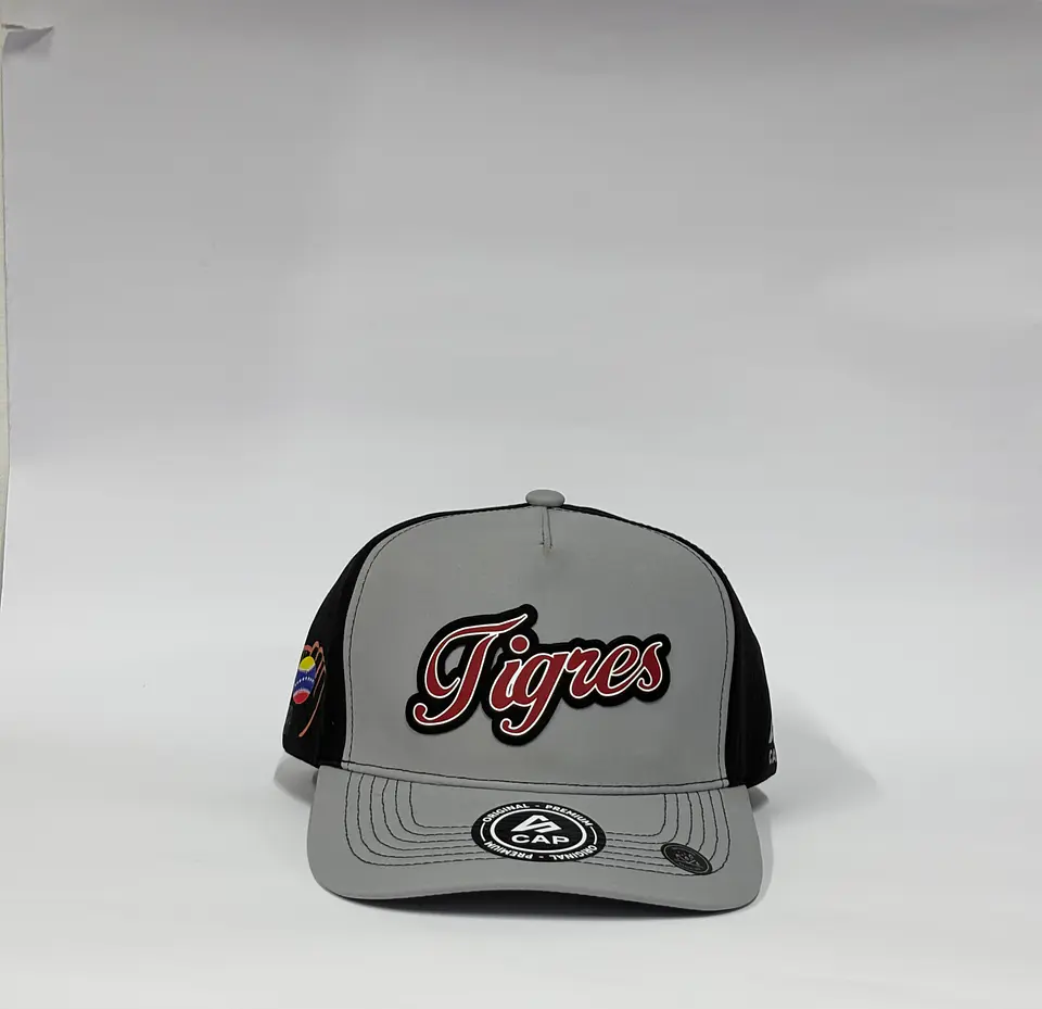 Gorra de lona 5p láser - Gris x negro / Tigres de A pro 1