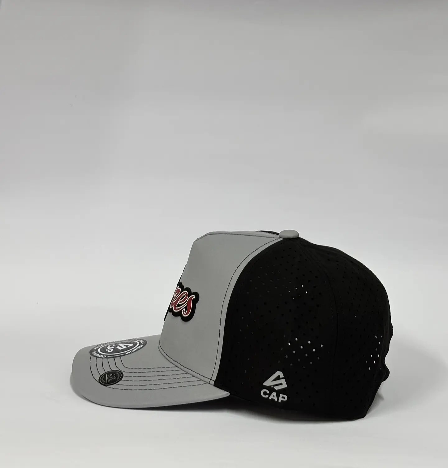 Gorra de lona 5p láser - Gris x negro / Tigres de A pro 4