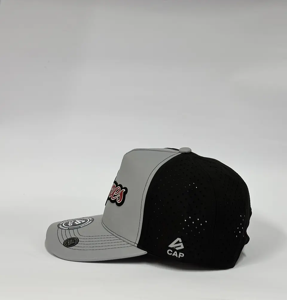 Gorra de lona 5p láser - Gris x negro / Tigres de A pro 4