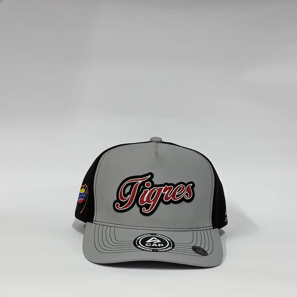 Gorra de lona 5p láser - Gris x negro / Tigres de A  1