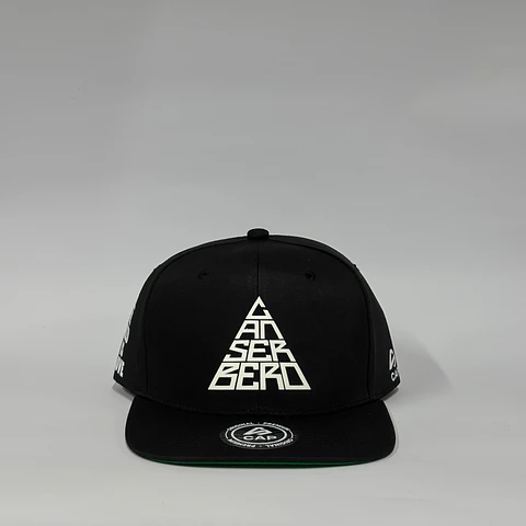 Gorra de lona 6p plana - Negro / Canserbero clasic 