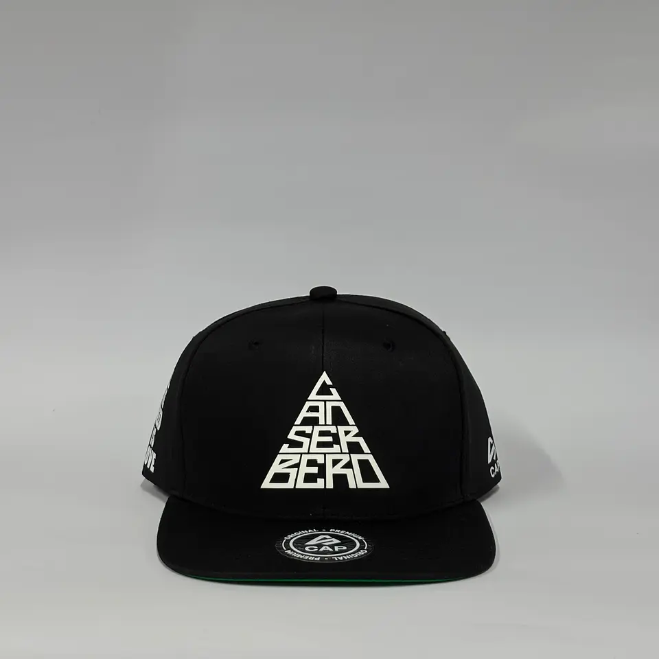Gorra de lona 6p plana - Negro / Canserbero clasic  1
