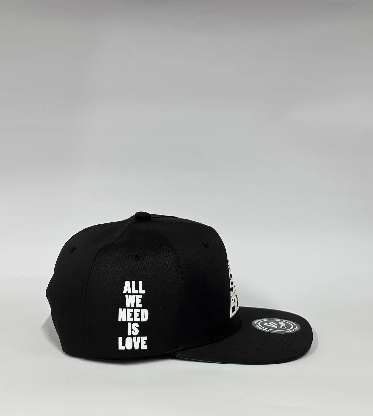 Gorra de lona 6p plana - Negro / Canserbero clasic  2