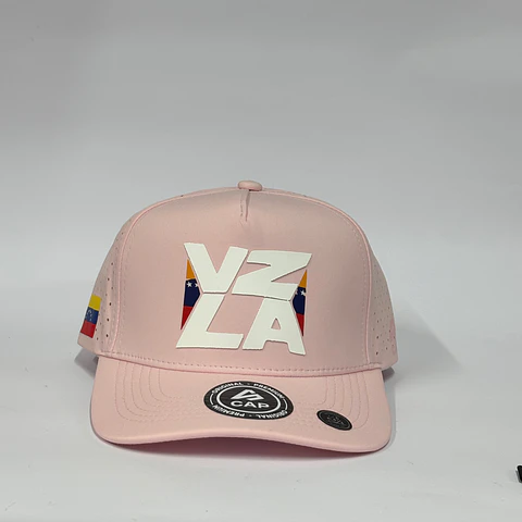 Gorra de lona 5p láser - Rosado / Vzla Girl 