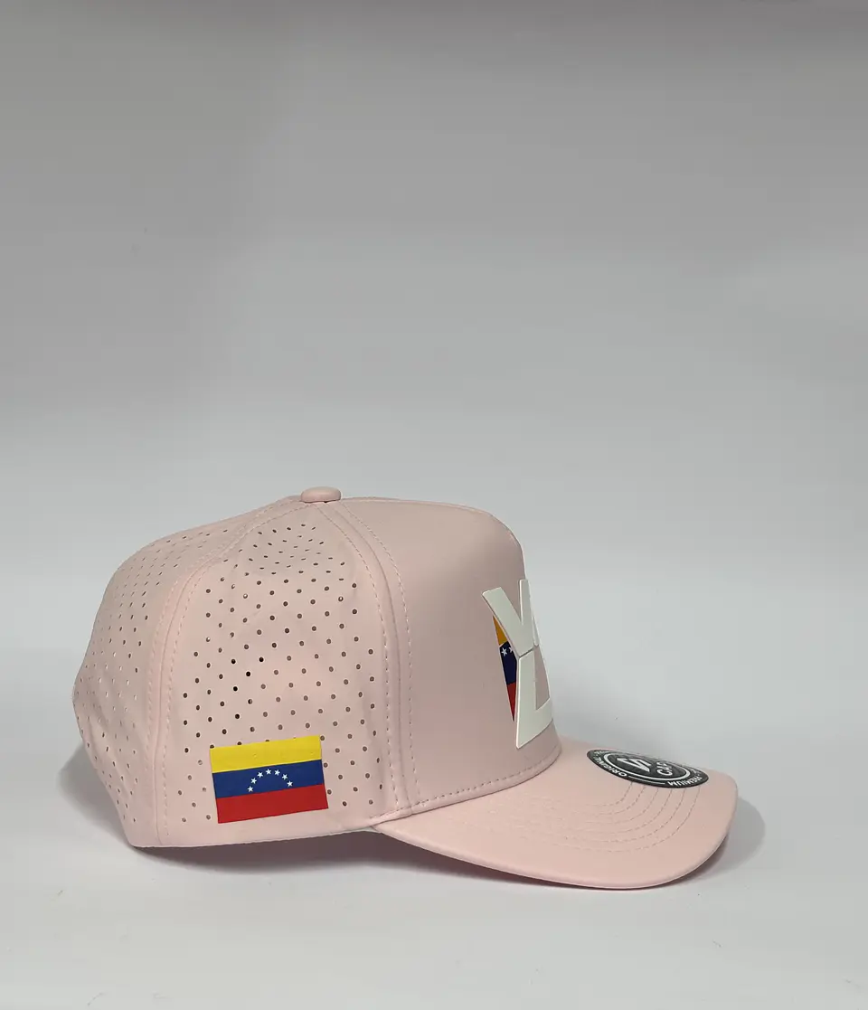 Gorra de lona 5p láser - Rosado / Vzla Girl  2