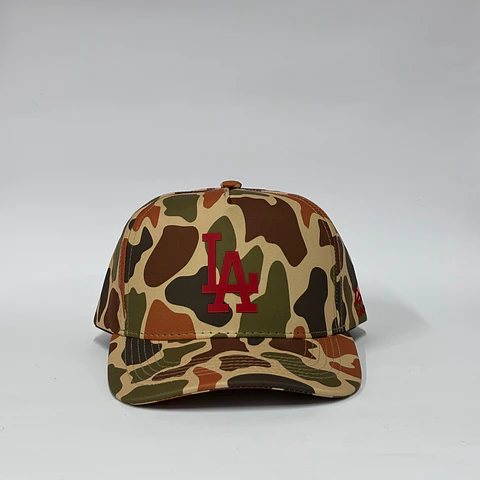 Gorra de lona 5p - Naranja camuflada / LA 