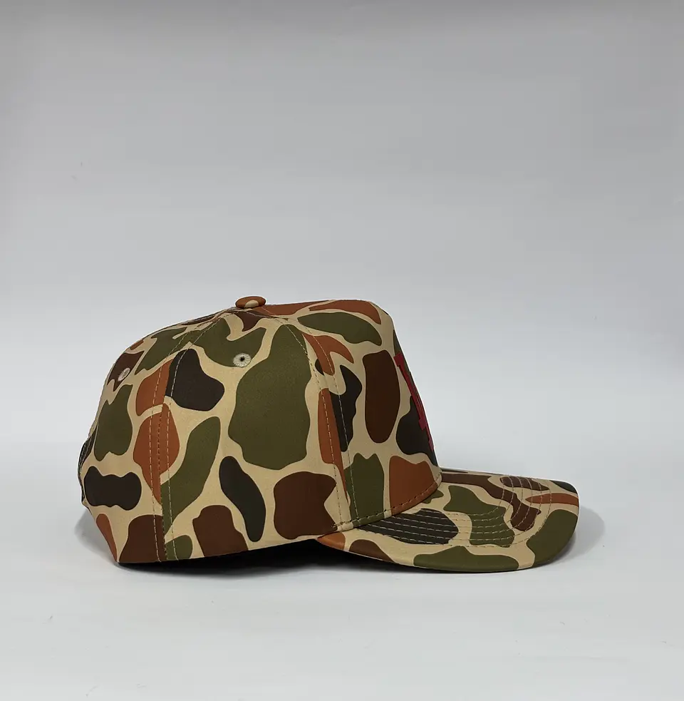 Gorra de lona 5p - Naranja camuflada / LA  2